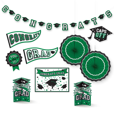 Grad Room Decorating Kit - Green