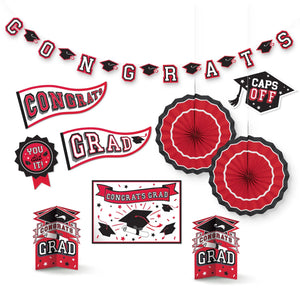 Grad Room Decorating Kit - Red