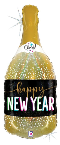 Champagne New Years Mylar Balloon 36"