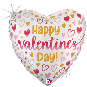 Mylar Balloon Valentine Ombre Hearts