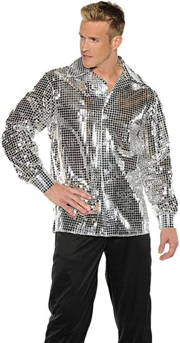 Shirt Disco Ball Silver 2X