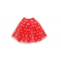 Red Polka Dot 3 Layer Tutu Skirt