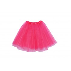 Childrens Neon Pink 3 Layer Skirt