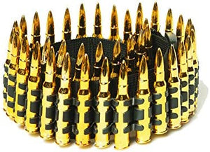 Bullet Belt w/Gold Chrome Bullets