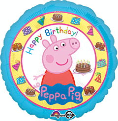 Peppa Pig Happy Birthday Foil Balloon 18"