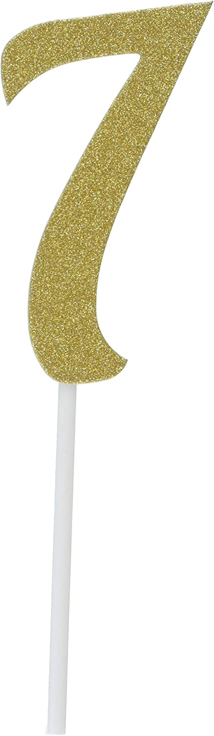 Cake Topper #7 Gold Glitter Dynamic