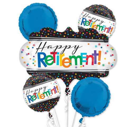 Retirement Bouquet Mylar Balloons