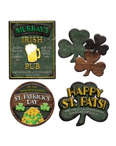 Distressed St Patrick's Day Sign Cutouts