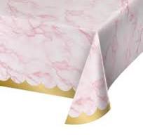 Paper Table Cloth Pink Marble 54"X102"