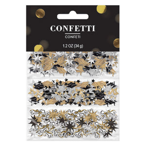 Grad Value Confetti - Black, Silver, Gold