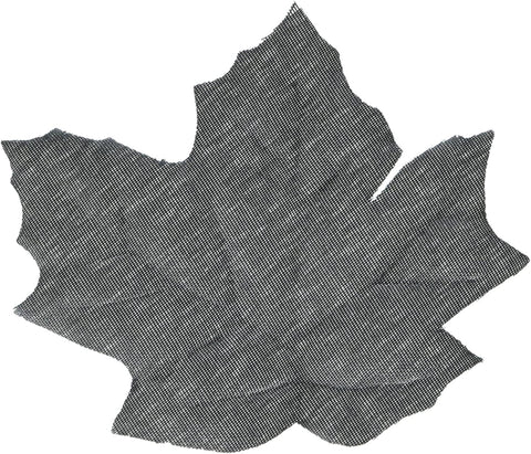 Black Fabric Decorative Leaves