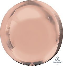 16" Orbz? Rose Gold Mylar Balloon