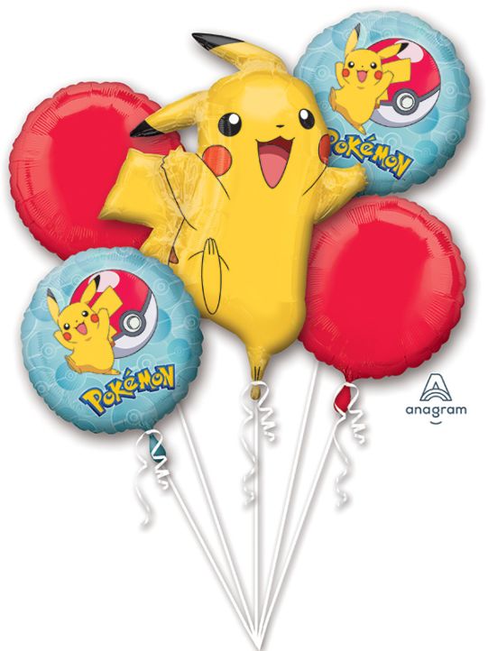 Pokemon Mylar Balloon Boquet