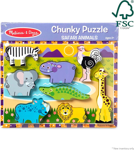 Puzzle Safari Animals Chunky