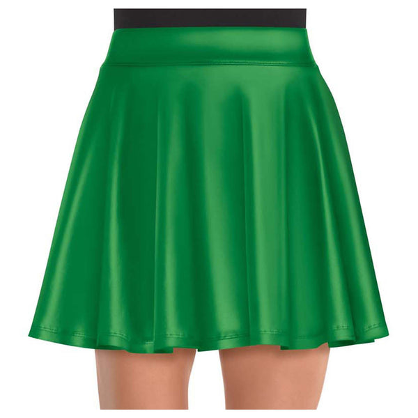 Skirt Metallic Green Flare