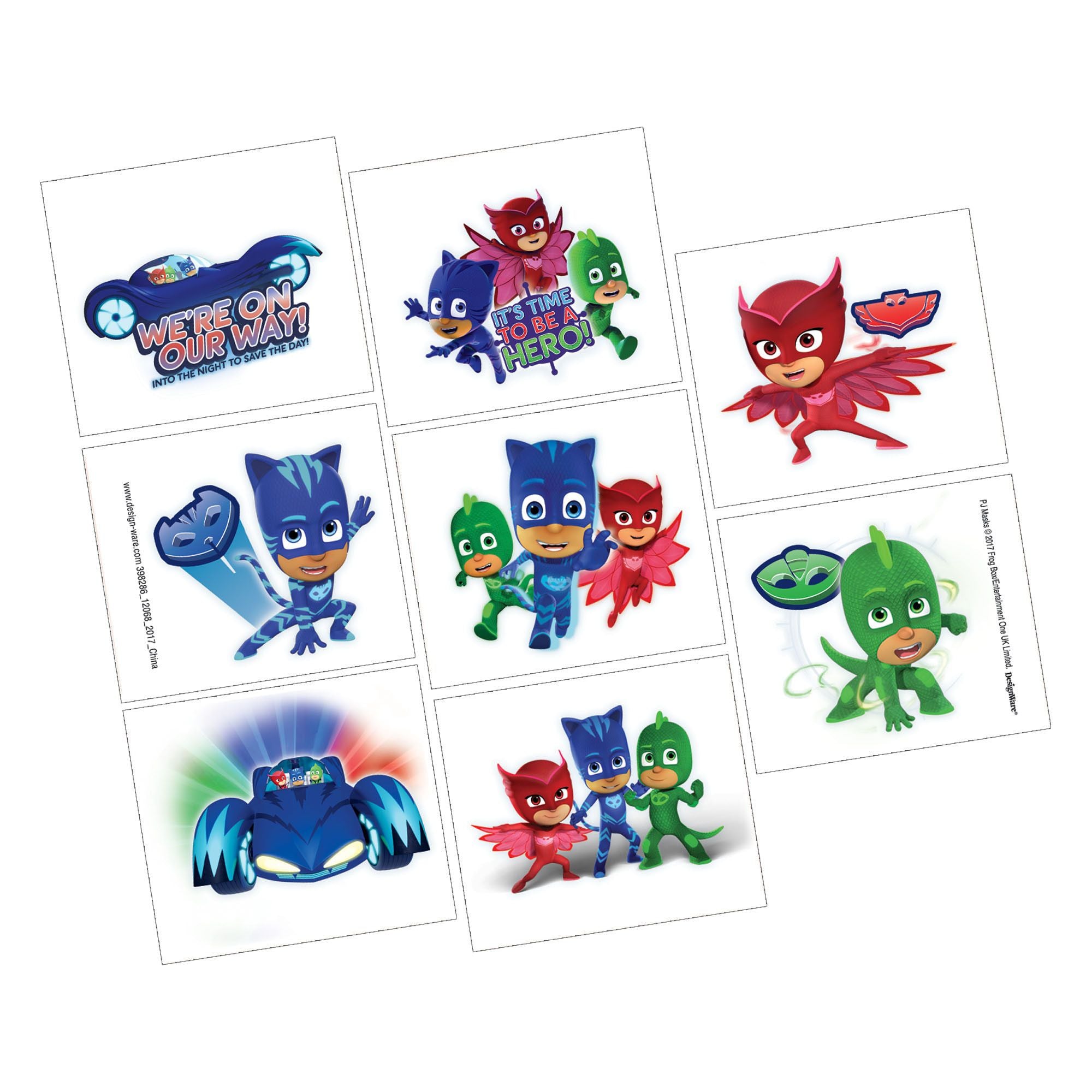 PJ Masks Tattoo Favors