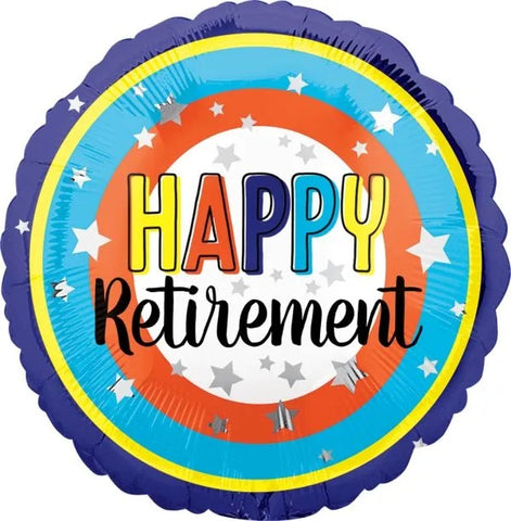 Happy Retirement 17" Mylar Balloon
