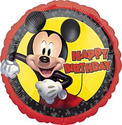 17" Mickey Forever Birthday Mylar Balloon