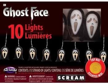 Scream Ghost Face String Light with 10 Lights Standard