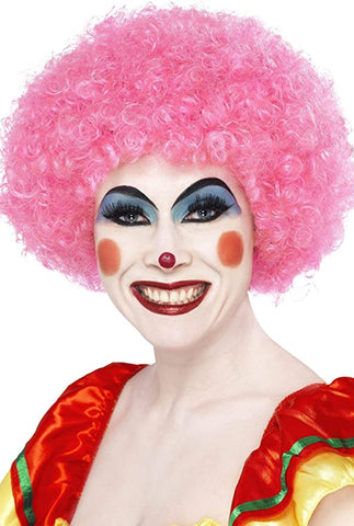 Wig Afro Crazy Clown Pink