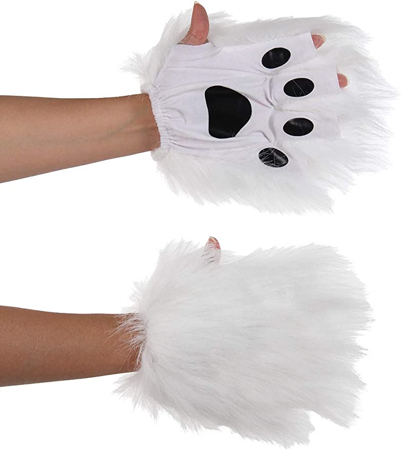 Fingerless Paws White