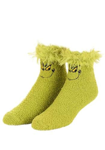 Socks Grinch Fuzzy