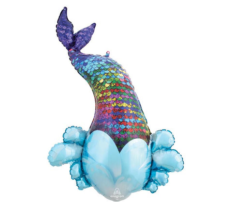 Balloon Mylar Mermaid Sequin Tail 39"