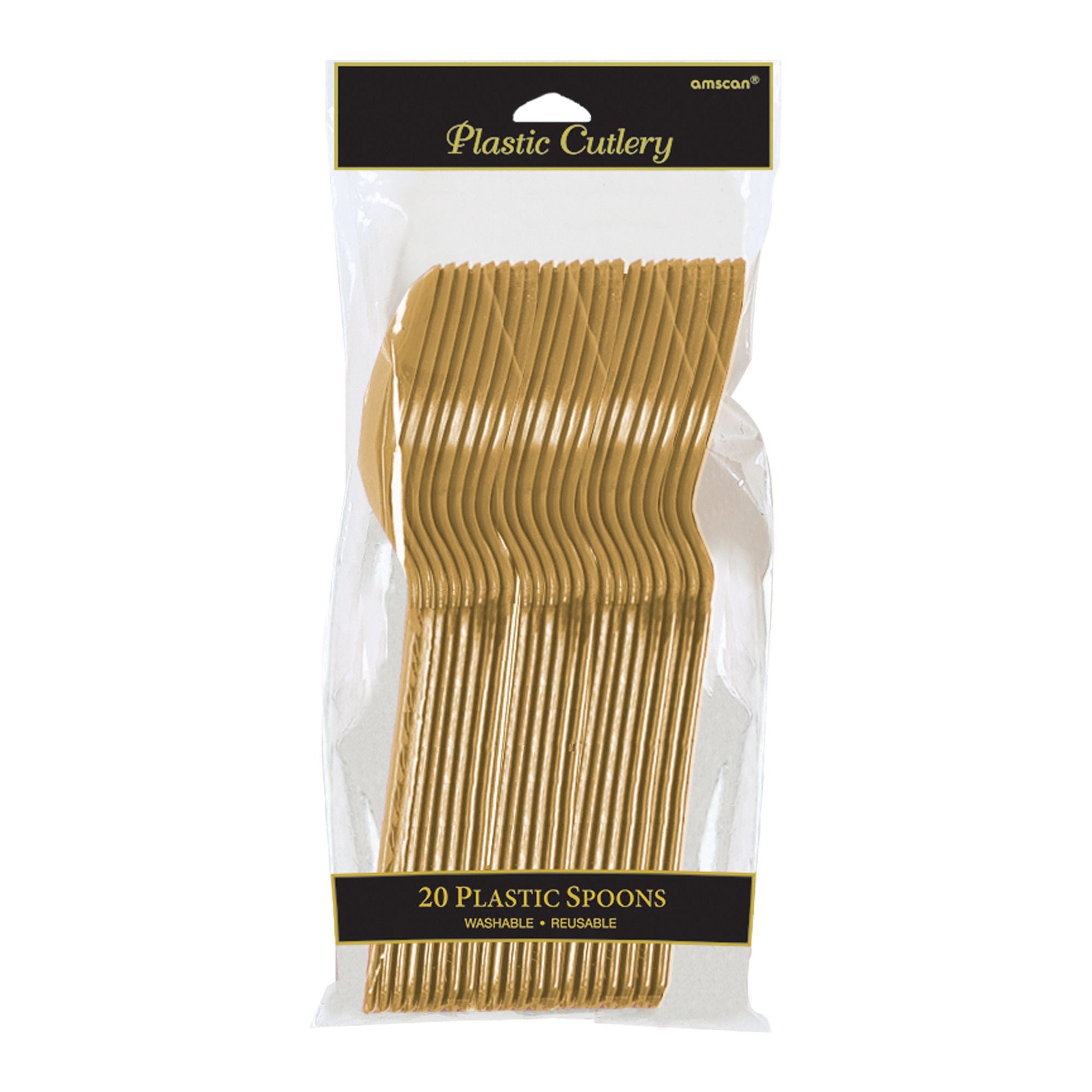 Plastic Spoons - Gold - 20CT