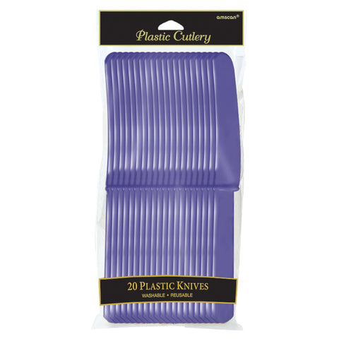 Plastic Knives - Purple - 24CT