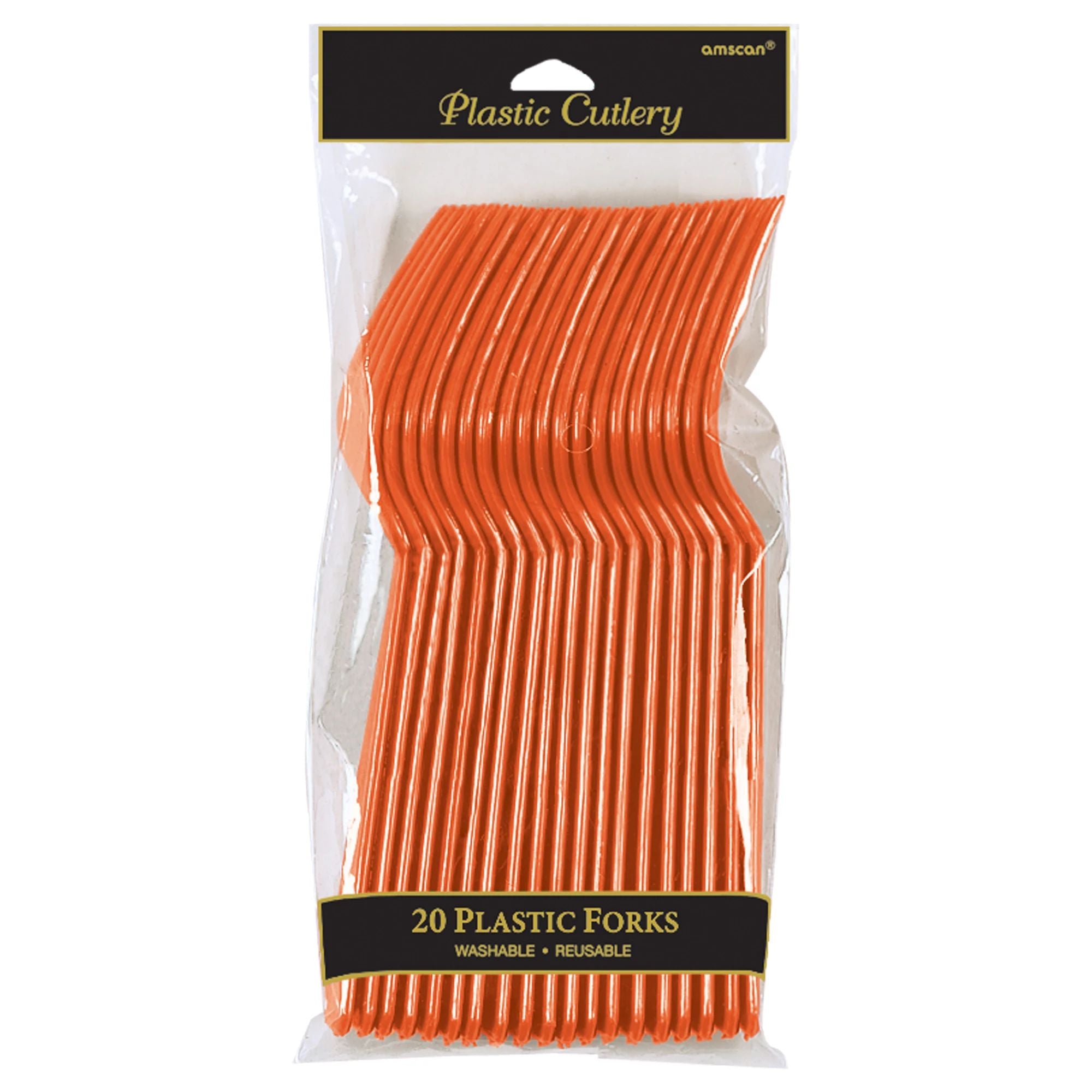Plastic Forks - Orange Peel - 20CT