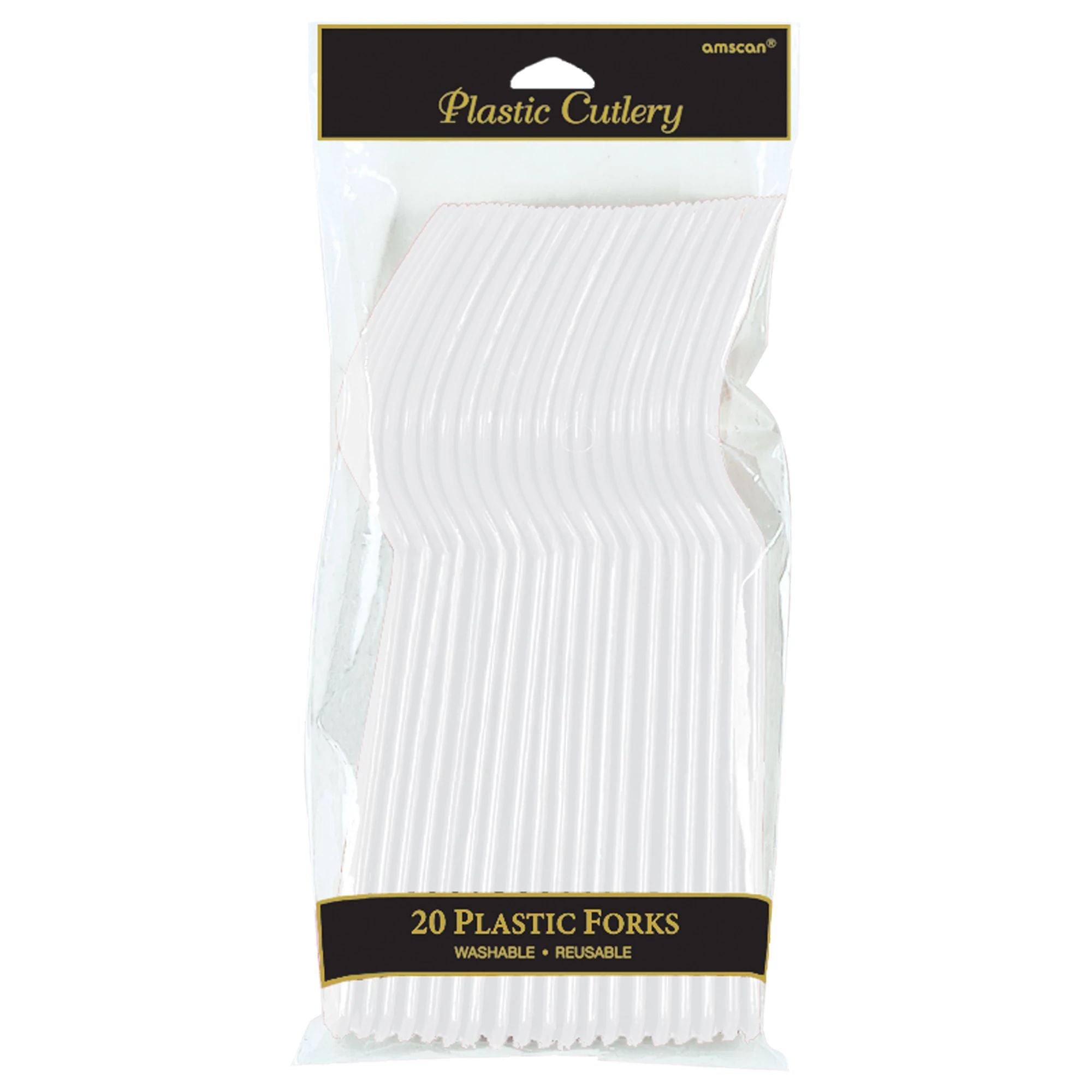 Plastic Forks - White - 20CT