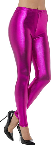 Leggings Metallic Hot Pink