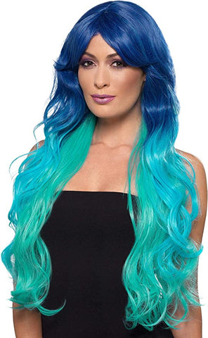 Wig Mermaid Blue/Teal