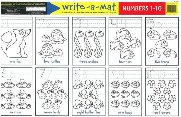 Learning Mat Numbers 1-10