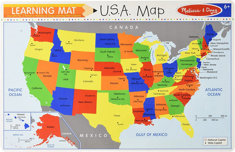Learning Mat USA Map