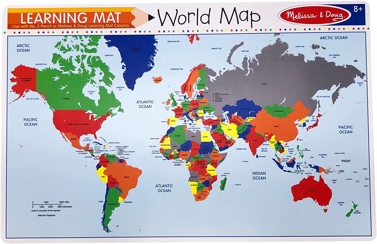 Learning Mat World Map – GoldenGrottoAR