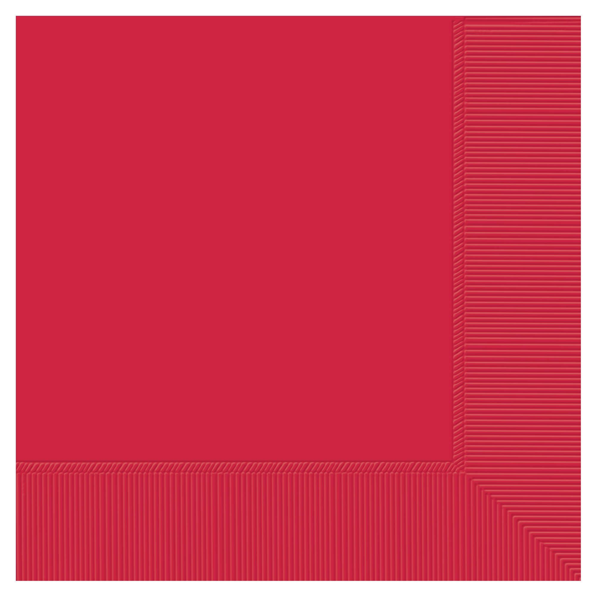 9 7/8" Beverage Napkins - Apple Red - 50ct