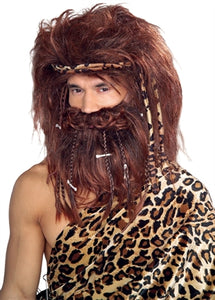 Wig Caveman With Beard