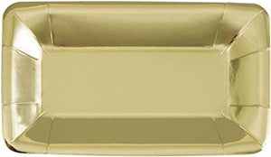 P9 Rectangle Gold Metallic 9INX5IN