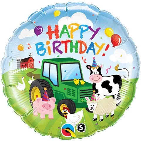 Barnyard Birthday Mylar Balloon 18"
