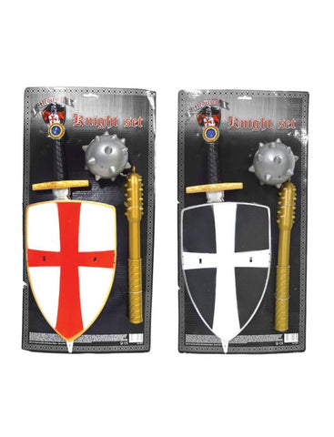 Knight Medieval Set w/Mace and Sword