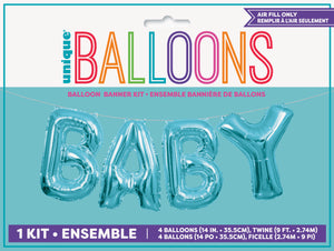 Baby Banner Air Filled Mylar Balloon