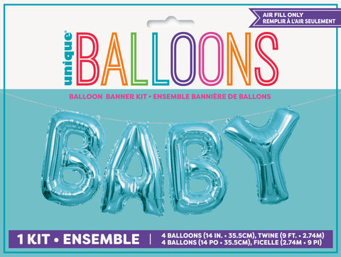 Baby Banner Air Filled Mylar Balloon