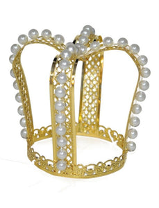 Mini Gold Crown w/Pearls