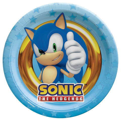 Sonic 7" Round Plates