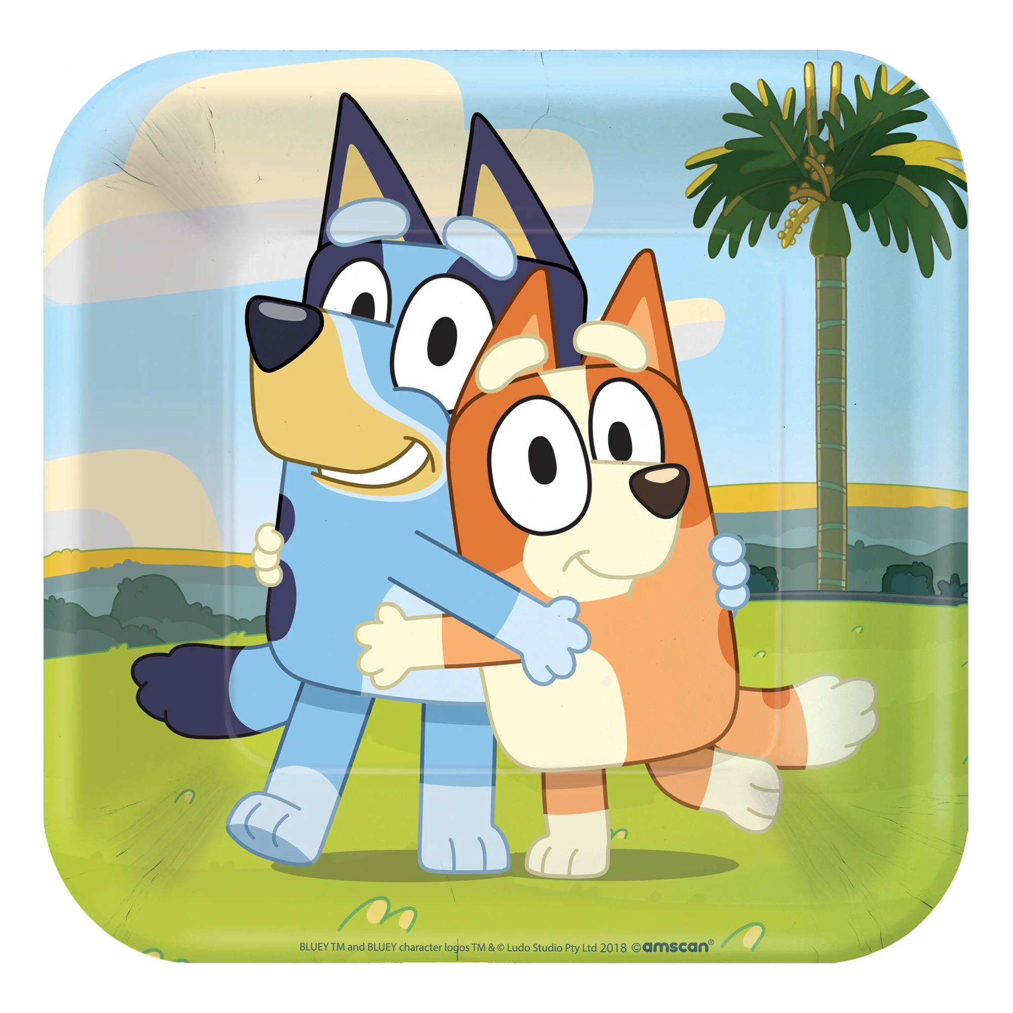 Bluey 7" Square Plates