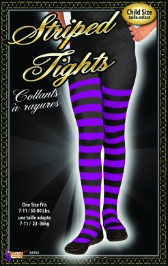 C. Tight Purple and Black Striped