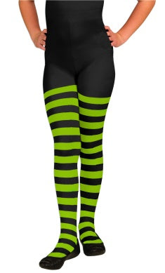 C. Tight Green and Black Striped