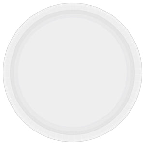 6 3/4" Round Paper Plates - White 20CT