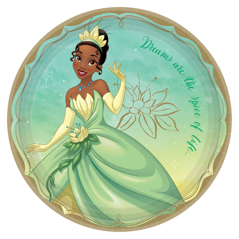 Disney Princess Round Plates, 9" - Tiana